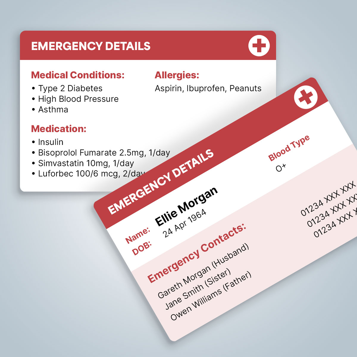 emegency ice card